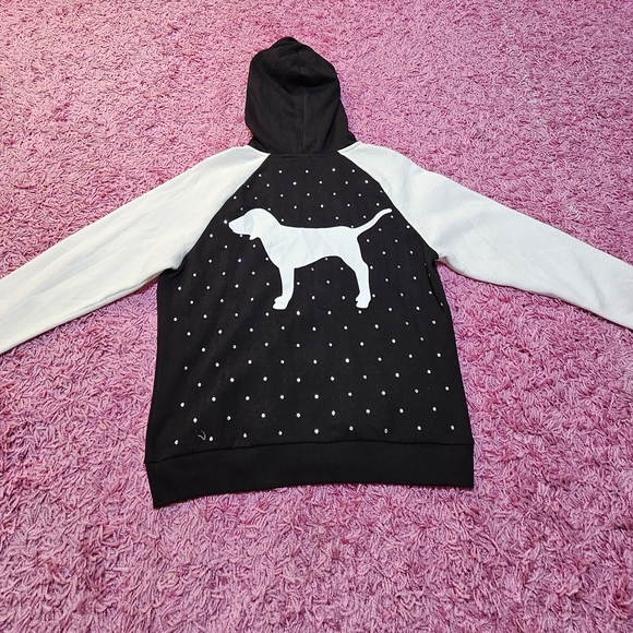 PINK Victoria's Secret Bling NWT Full Zip Hoodie Large - Picture 6 of 6